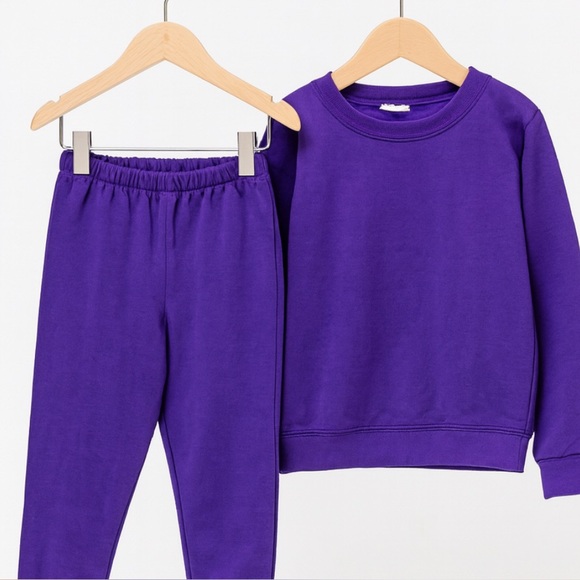 NEW 80's Vintage Breaker New York Womens Purple Soft‎ Sweat Set sz S Jazzercise - Picture 1 of 5